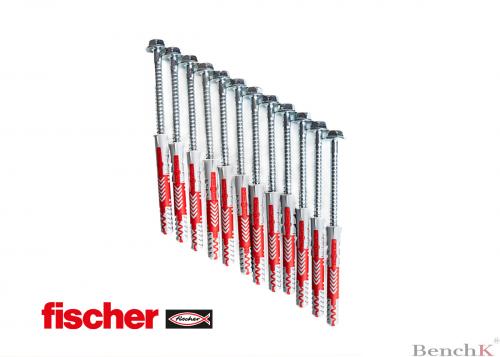 BenchK - Sada hmoždinek Fischer 10×80 s nástěnnými šrouby BenchK (12ks)